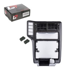 Blenden Luftgitter Mittelkonsole Rahmen Set Carbonfarben für VW POLO 6KV 95-99