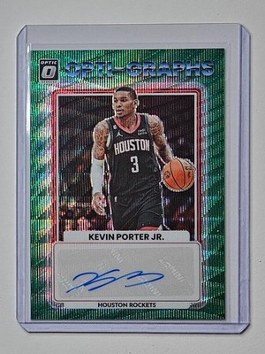 Kevin Porter Jr. 2022-23 Donruss Optic Opti-Graphs Green Auto  
