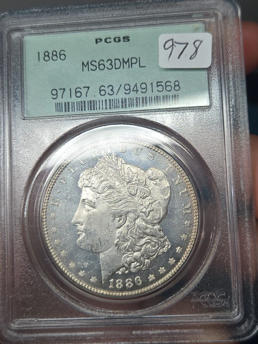 MS 63 Graded 1886 Year Morgan US Dollars (1878-1921) for sale | eBay