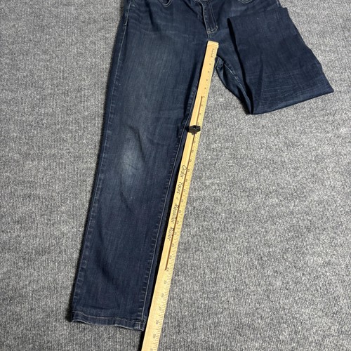 Eileen Fisher Jeans Womens 12 Dark Wash Stretch Organic Cotton Straight Leg - Picture 11 of 17