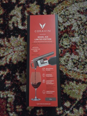 NEW Coravin Model Six Limited Edition Mica w/ Aerator & 3 Capsules