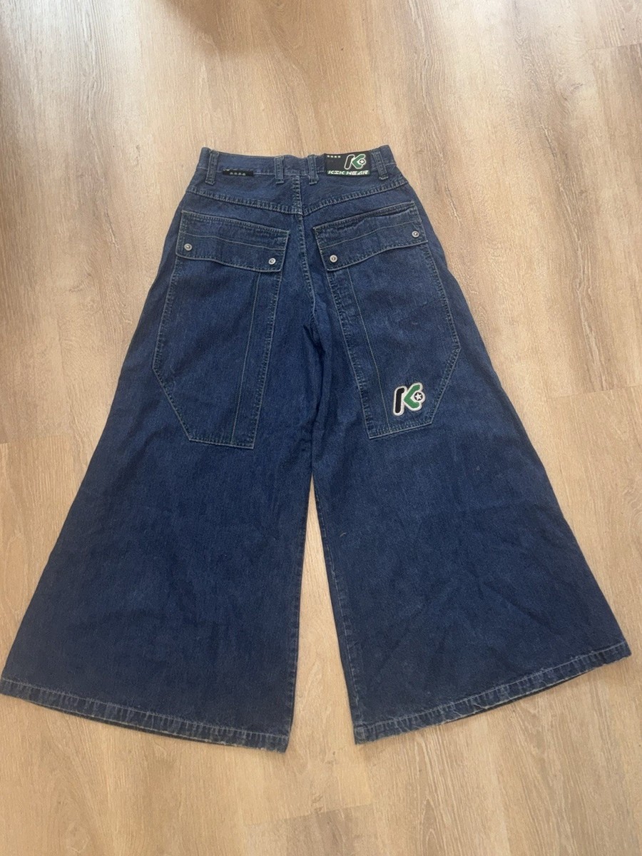 Vintage Kikwear jeans Mens 30 baggy wide leg rave Cyber goth