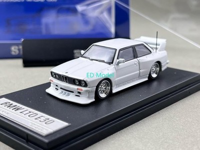 BN SW 1:64 White M3 E30 LTO Coupe Widebody Sport Model Diecast Metal Car 