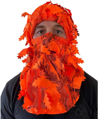 Camo 3D Leaf Ghillie Camouflage Face Mask. Leafy, Full Coverage, Breathable Hunt