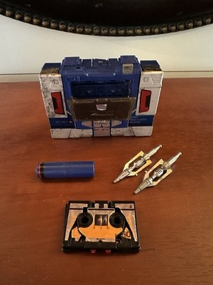 VINTAGE 1985 Transformers G1 Soundwave Action Figure Cassette Tape DECK OPENS