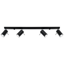 Plafón RING 4L negro