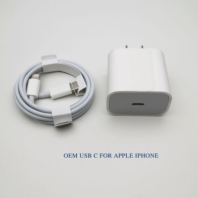 Fast Charger For AppleiPhone 14 13 12 11 20W USB Type-C Wall Cube PD Power Cable