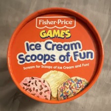 Vintage Fisher Price Ice Cream Scoops Of Fun Ice Cream Matching Game