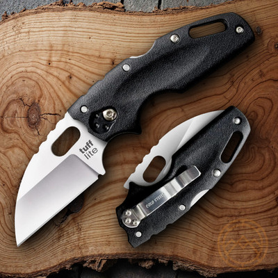 Cold Steel Tuff Lite Folding Knife 2.5'' AUS-8A Steel Blade Black Griv-Ex Handle