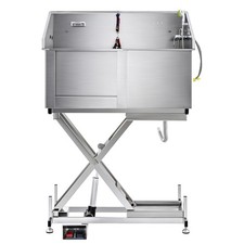 CO-Z Dog 50in Pet Washing Station Tub Dog Bathing Station W/ Electric Lift