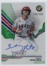 2024 Topps Pristine Green Pulsar Refractor 124/150 Zach Neto #PA-ZN Auto 1dl6