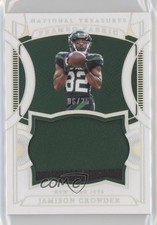 2021 National Treasures Framed Fabric Holo Silver 6/25 Jamison Crowder #21 0c3