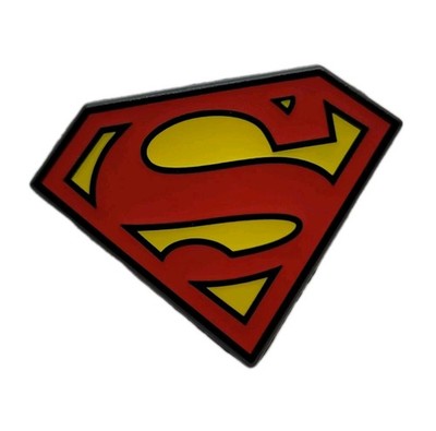 Superman Enamel Pin Classic Shield Logo DC Comics Superhero Lapel Badge 1.25''