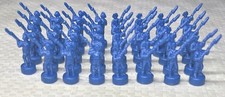 Risk Blue Infantry Pieces Lot of 39 Replacement Parts Hasbro 2010