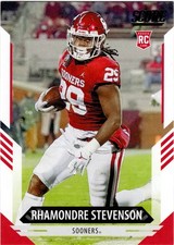 2021 Panini Score Football Rhamondre Stevenson Rookie Card No. 386 Patriots. rookie card picture