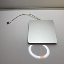 Apple USB SuperDrive A1270 CD DVD Reader Writer Silver Tested Working Read