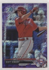 2017 Bowman Chrome Prospects Purple Shimmer Refractor Scott Kingery #BCP174 w3h