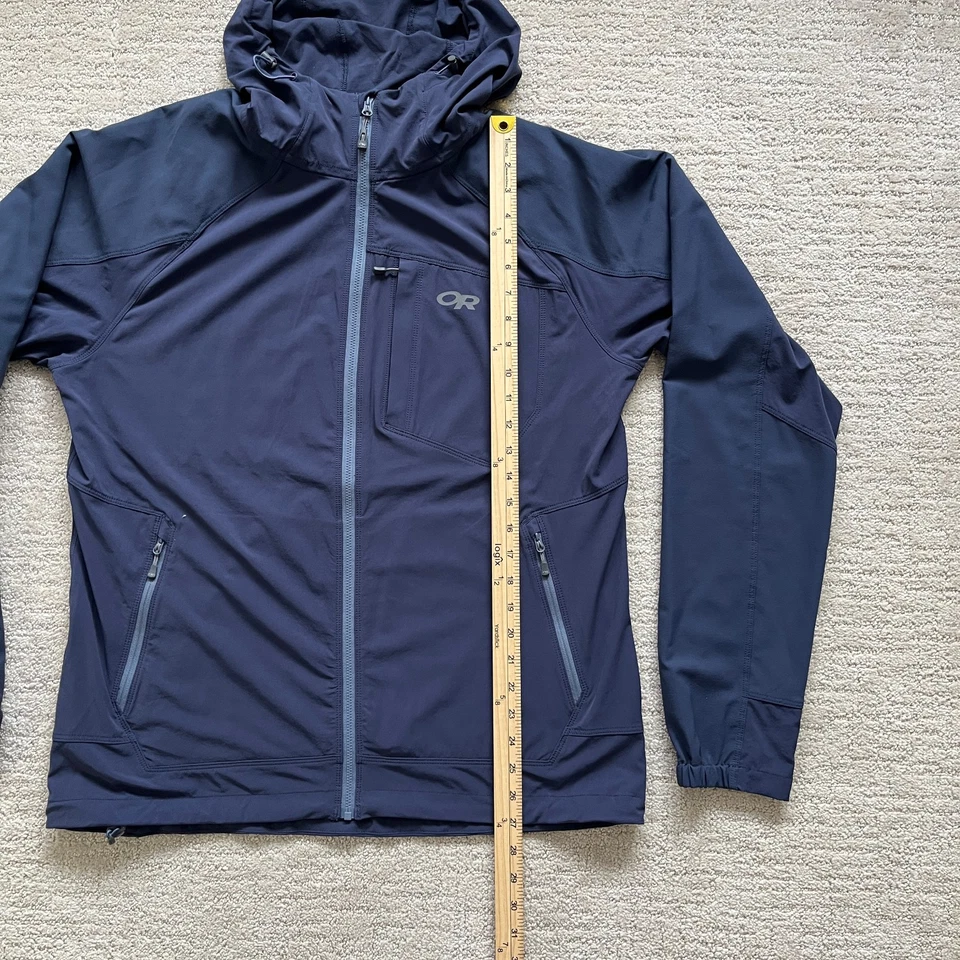 O R Outdoor Research Para hombres Ferrosi Sudadera con Capucha Azul Grande Shell Chaqueta de Lluvia Senderismo Foto 3 de 4
