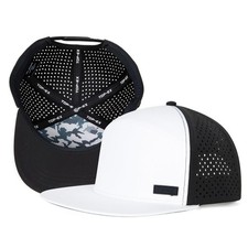 UVCoolix&trade; Cooling Sweatband Flat Bill Baseball X-Large-XX-Large, White/Black