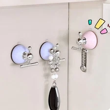 Universal Strong Suction Cup Hooks No Drill Wall Hangers Heavy Duty Space Saving