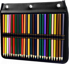 3 Ring Pencil Case - 54 Slots Pencil Sleeve Pencil Pouch Stationer...