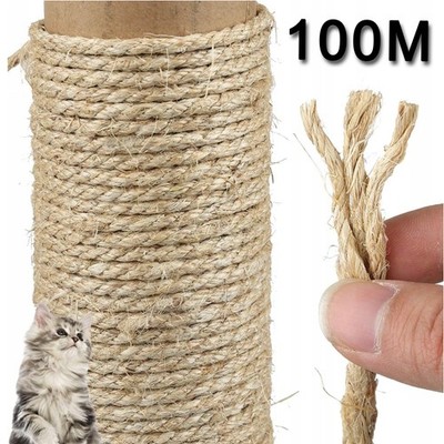 Sisalseil Schnur 8mm Kratzb?ume Kratzbaumseil 2x50M Katzespielzeug für Kratzbaum