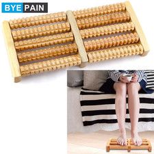 Wooden Foot Massager Roller Reflexology for Stress Fitness Health Care Feet Mass