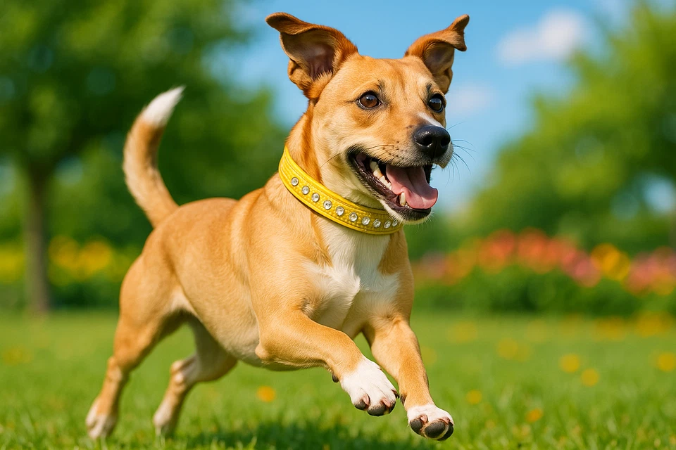 Collar de cristal de cuero OmniPet Signature hecho en EE. UU. diamantes pedrería perros pequeños Foto 4 de 4