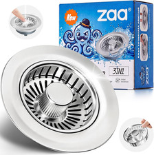 Kitchen Sink Drain Strainer, Kitchen Sink Stopper, Stainless Steel Drain Stopper