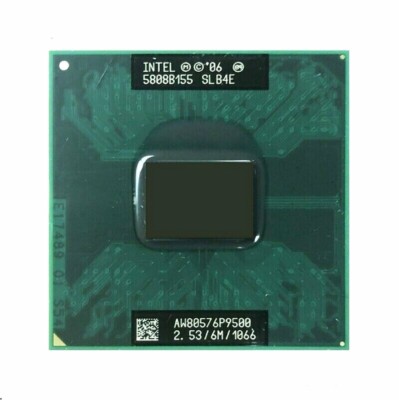 Intel Core 2 Duo P9500 CPU Dual-Core 2.53GHz 6M Socket P SLGE8 SLB4E ...