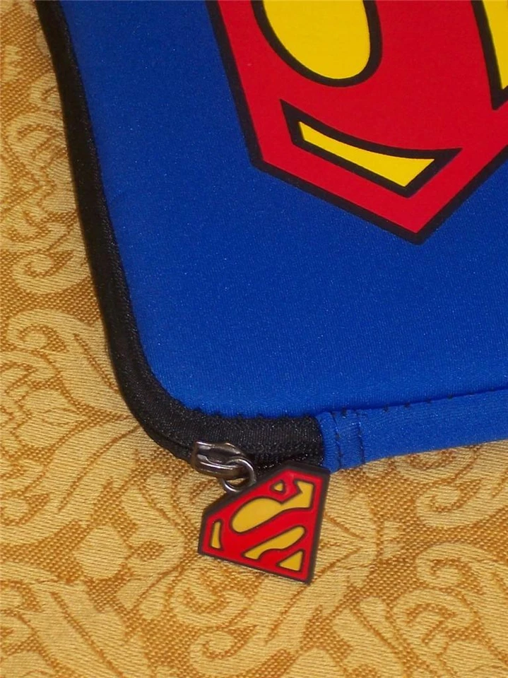 Superman Tablet SLEEVE Blue CASE 10" Neoprene Notebook Ipad Kindle Android NEW - Image 3 of 3