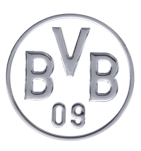 AUTO AUFKLEBER STICKER BORUSSIA DORTMUND BVB silber NEU