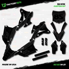 Blackout Slick Racing Graphics Kit fits 14-21 Kawasaki Kx85 kx 85 decal