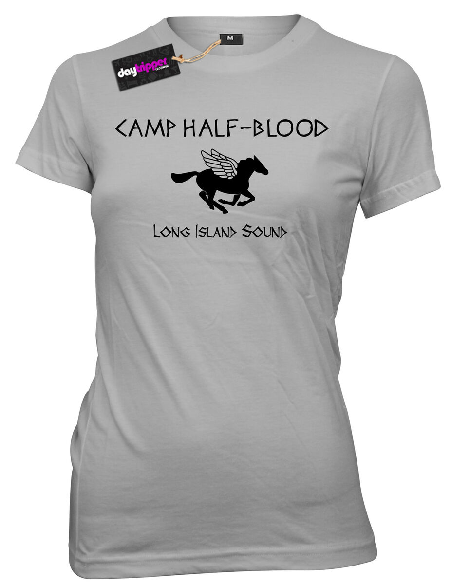 Camp Half Blood Funny Book T-Shirt Womens , Ladies Girls T-shirt