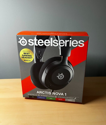 SteelSeries Arctis Nova 1 Wired Gaming Headset for PC, PS4|5, Xbox X|S - Black