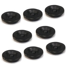 8-Pack Black Rubber Grease Plug Hub Dust Cap Dexter EZ Lube Trailer Camper Axle