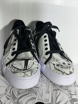DC Shoes Star Wars Mandalorian Men 8 Women 9.5 White Skate