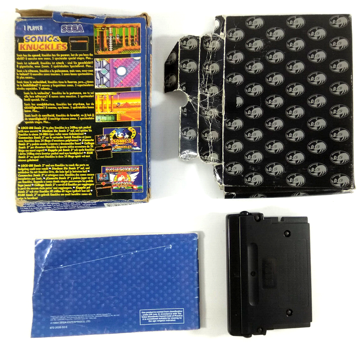 Jeu Megadrive Sonic Compilation en boite avec livret EN