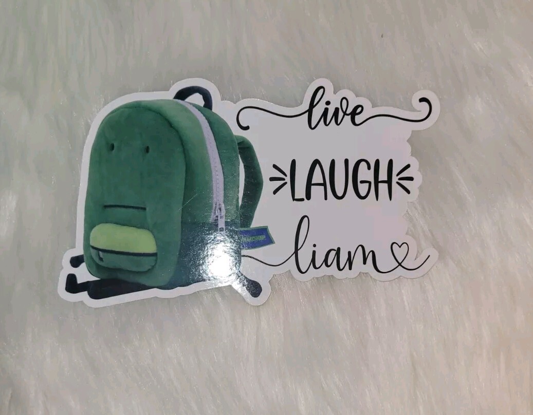 One Liam Plush Backpack Liam Sticker hfjone bfdi object show notebook fan made
