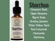 DIARRHEA Herbal Tincture Blend / Liquid Extract / Organic Apothecary Herbs