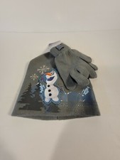 Disney Frozen Girls Winter Hat Mittens 2 Piece Set New Free Shipping