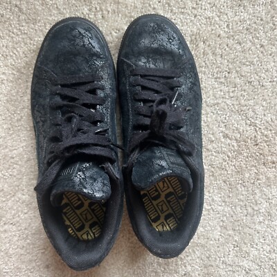 Puma Sneakers Casual Black Glowing Size Us 7.5