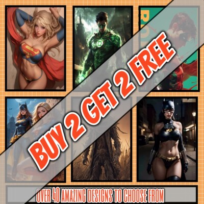 Justice League DC Comic Poster/Drucke Wandbilder Wohndeko