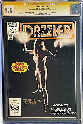 Dazzler 21 CGC SS 9.6 Signed Larkin, Fingerroth WH  *Minor On Gaps Edges Of Slab