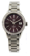 TAG Heuer Carrera WAR2418BA0776 Automatic Maroon Women's DIAMOND Luxury Watch 2