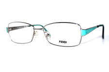 NEW FENDI F1041 045 SILVER AUTHENTIC EYEGLASSES FRAMES 52-15-135MM W/CASE