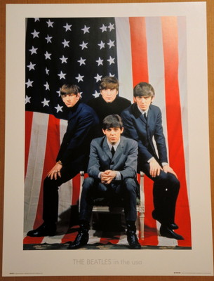 THE BEATLES - LITHOGRAPH - POSTER - 1964 - DEZO HOFFMAN - ED