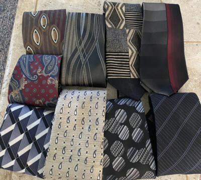 Lot Of 9 Mens Neck Ties Assortment Of Brands Designs Colors