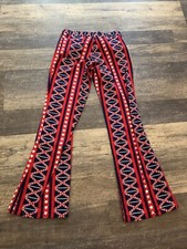Vintage 70  s Red White Blue USA Stars And Stripes Bell Bottoms