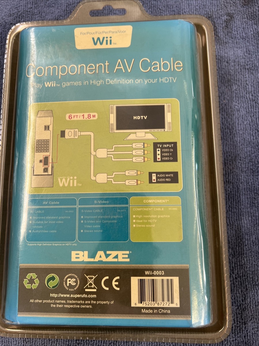 For Nintendo Wii U High Definition HD Component Audio Video AV
